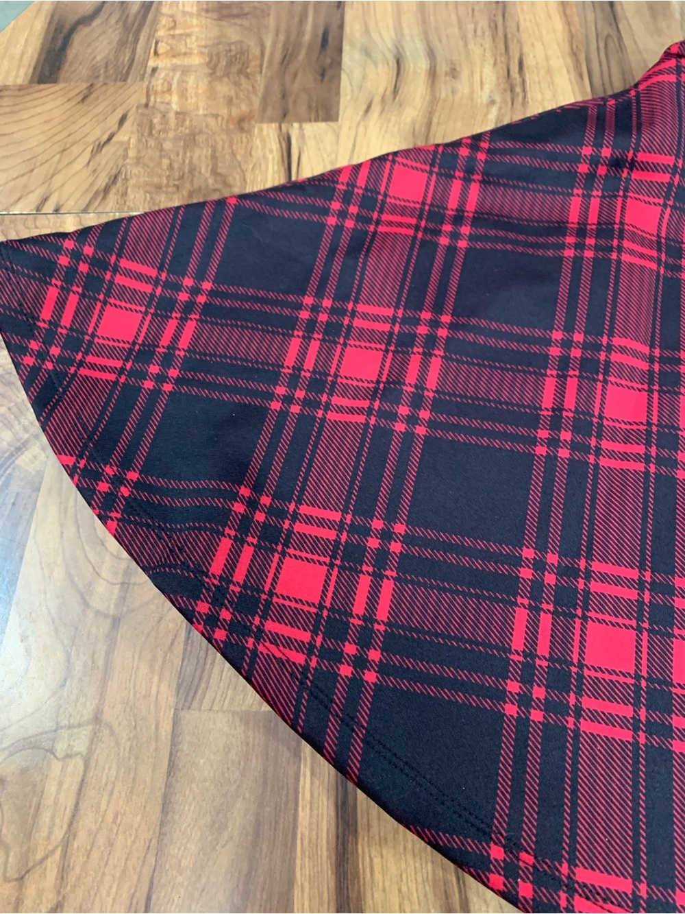 Hot Topic Skater Skirt Womens Medium Black Red Plaid Punk Goth Preppy Front Zip - Picture 5 of 13